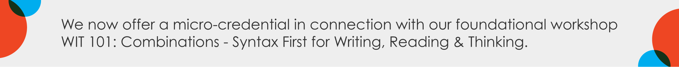 Micro-credential offered